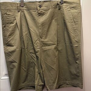 Men's Flat Front Olive Shorts - Tailored Summer Essential